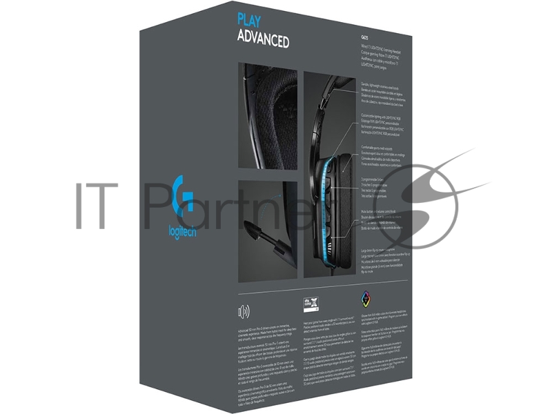 Гарнитура Logitech Headset G635 Wired 7.1 LIGHTSYNC Gaming Retail