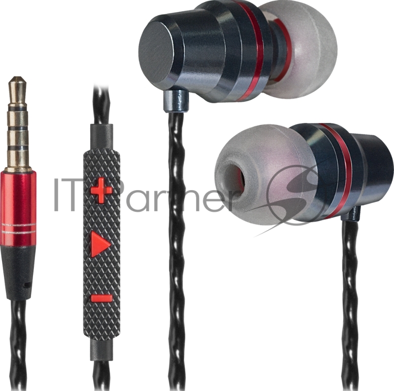 Гарнитура Defender Tanto черный+серый, кабель 1,2 м