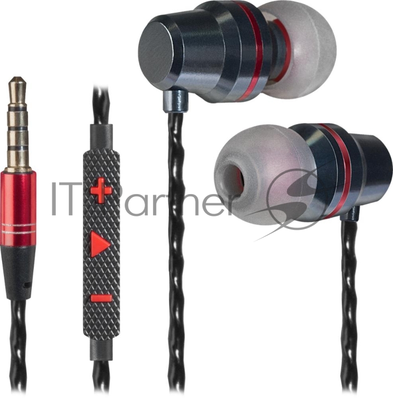 Гарнитура Defender Tanto черный+серый, кабель 1,2 м