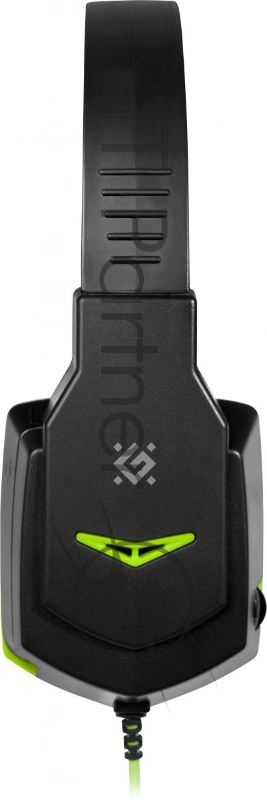 Гарнитура Defender Warhead G-320 черный+зеленый, кабель 1.8 м
