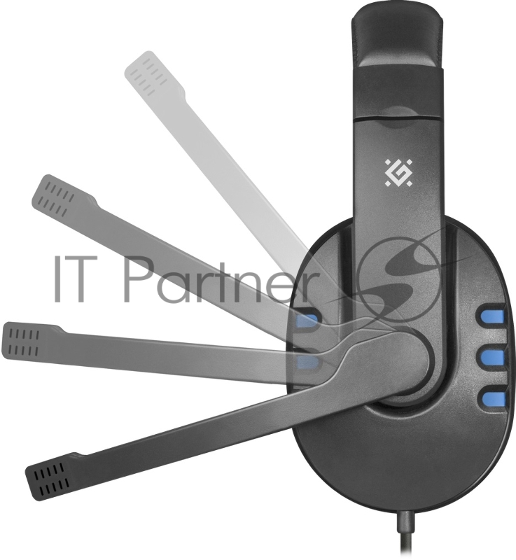 Гарнитура GAMING WARHEAD G-160 BLACK/BLUE 64118 DEFENDER