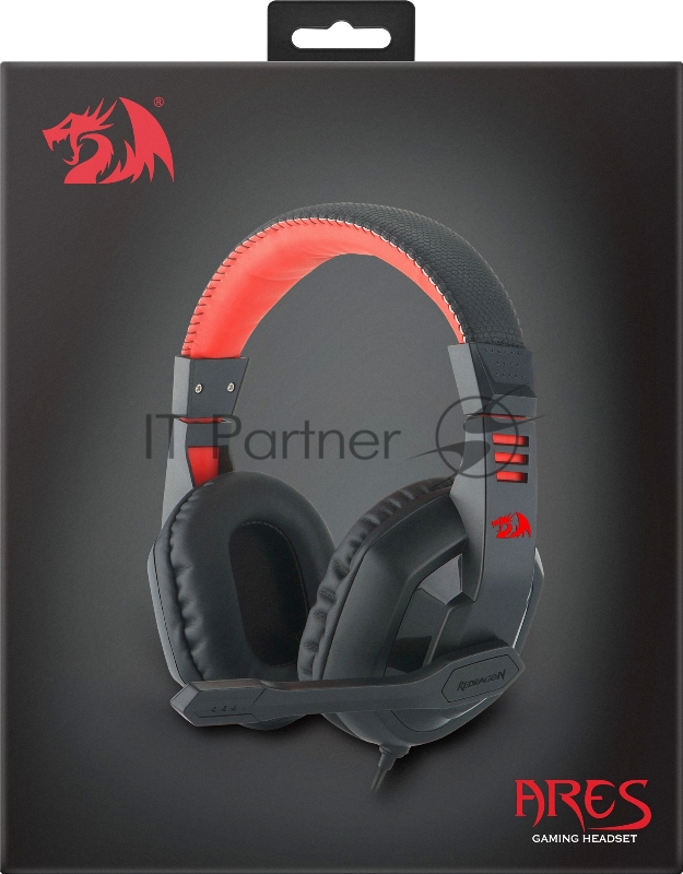 Гарнитура GAMING ARES RED/BLACK REDRAGON 78343 DEFENDER