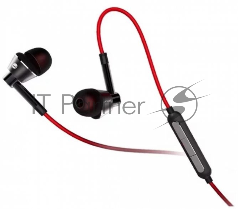 Наушники 1MORE 1M301-Black вставные ( затычки) с микрофоном,20 - 20000 Гц,98 дБ,32 Ом,5 мВт,mini jack 3.5 mm