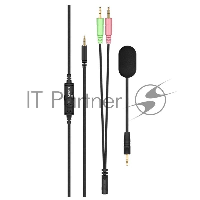 Игровые наушники SVEN AP-G999MV с микрофоном серый (50 мм, мини-джек (стерео) O 3,5 мм (4 pin))