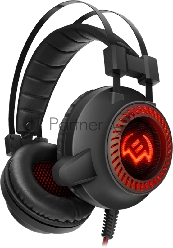 Игровые наушники SVEN AP-U840MV с микрофоном черный (USB, LED, 50 мм)