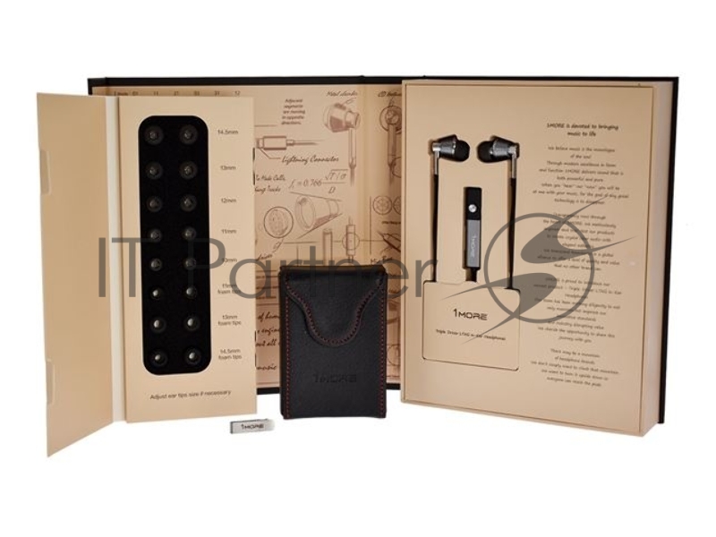 Наушники 1MORE Triple-Driver In-Ear Headphones E1001-Silver