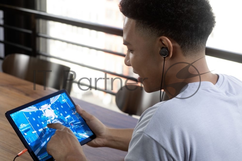 Наушники JBL Quantum 50 (накладные), черный Сопротивление 16 Ом, силиконовые вкладыши трех размеров, вес 21.5г, цвет черный