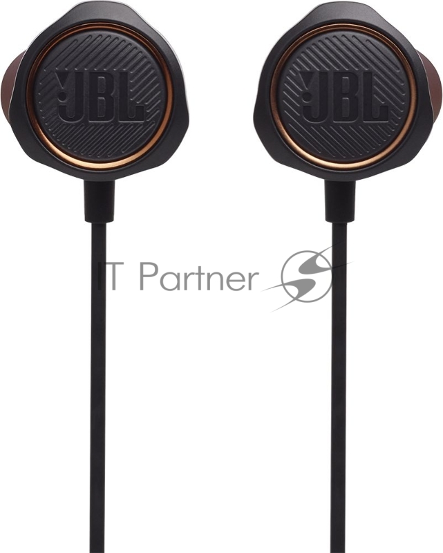 Наушники JBL Quantum 50 (накладные), черный Сопротивление 16 Ом, силиконовые вкладыши трех размеров, вес 21.5г, цвет черный