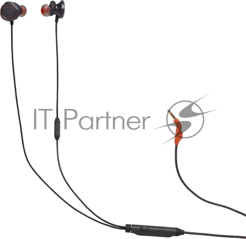 Наушники JBL Quantum 50 (накладные), черный Сопротивление 16 Ом, силиконовые вкладыши трех размеров, вес 21.5г, цвет черный