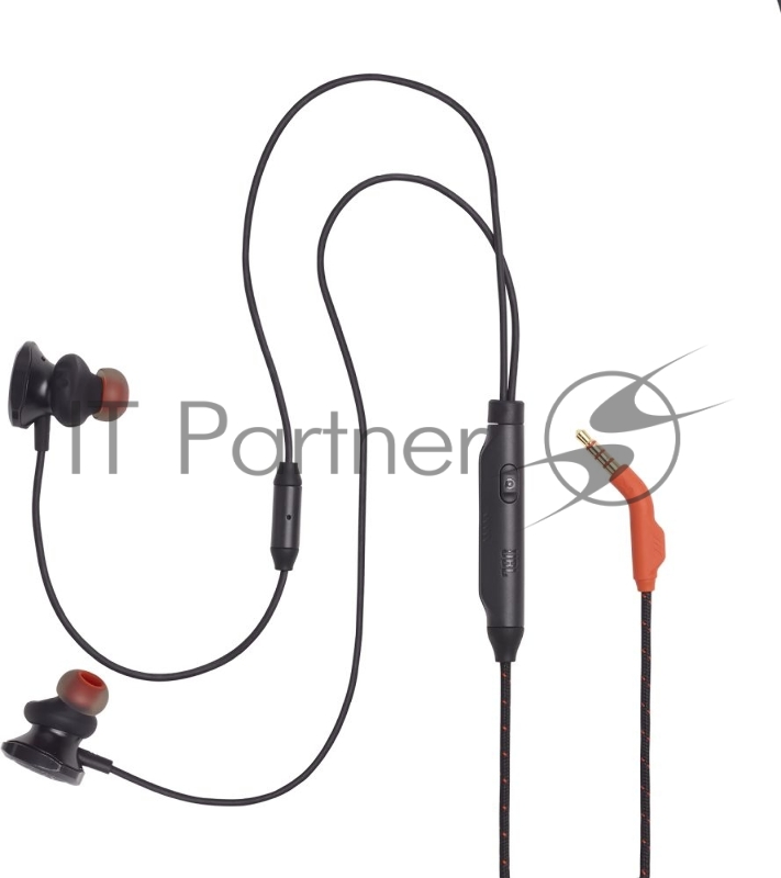 Наушники JBL Quantum 50 (накладные), черный Сопротивление 16 Ом, силиконовые вкладыши трех размеров, вес 21.5г, цвет черный