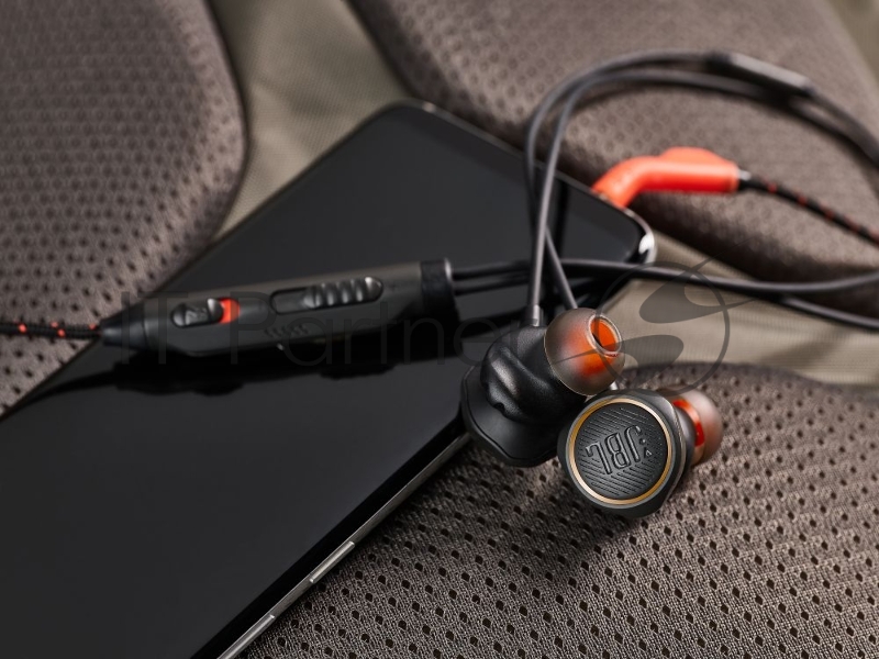 Наушники JBL Quantum 50 (накладные), черный Сопротивление 16 Ом, силиконовые вкладыши трех размеров, вес 21.5г, цвет черный