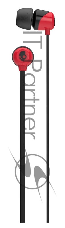 Наушники Skullcandy проводные внутриканальные без микрофона JIB IN-EAR W/O MIC, черно-красные