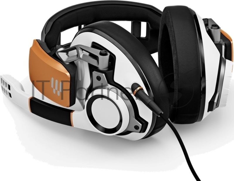 Гарнитура EPOS / Sennheiser GSP 601 чёрный/белый/золотистый (Sennheiser, mini jack 3.5 мм, PC / Soft phone, PS4, Xbox One, Nintendo Switch, Mac OSX, PS5, Xbox Series X)