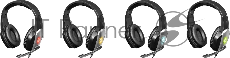 Игровая гарнитура Defender X-Skull черный/серый, провод 2.1 м (64585)