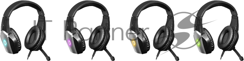 Игровая гарнитура Defender X-Skull черный/серый, провод 2.1 м (64585)