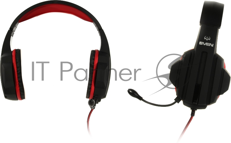 Игровые наушники с микрофоном SVEN AP-G300MV / BLACK-RED
