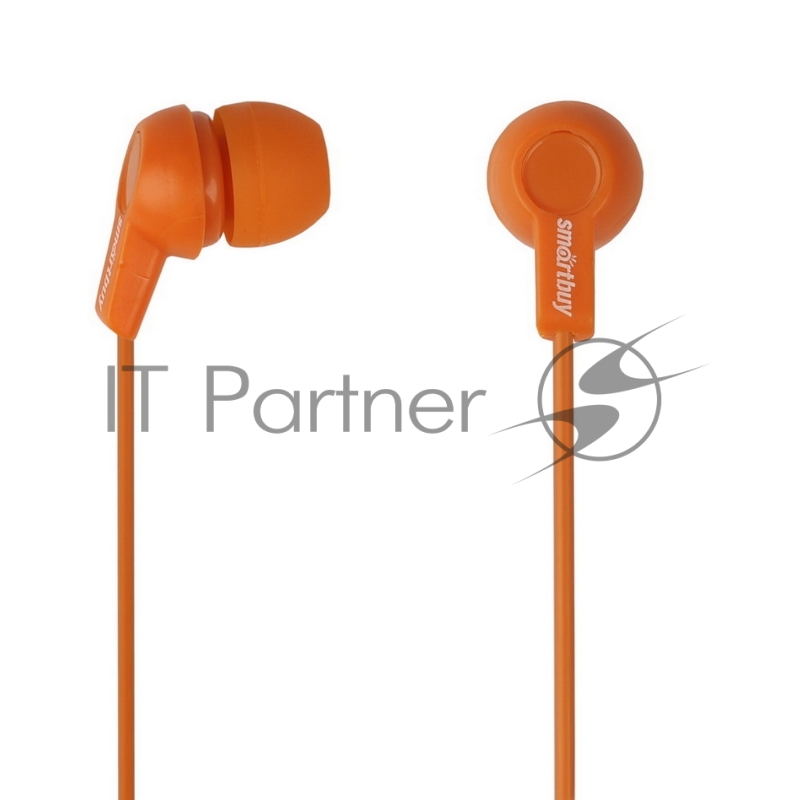 Внутриканальные наушники Smartbuy JAZZ, оранжевые, 3 пары силиконовых вставок (SBE-730)/60