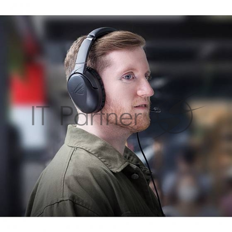 Игровые наушники ASUS Strix Go (USB 2.0/3.1/Type-C, 40 мм ASUS Essence, 32 Ом, 20 ~ 40000 Гц, микрофон, 90YH02Q1-B2UA00)