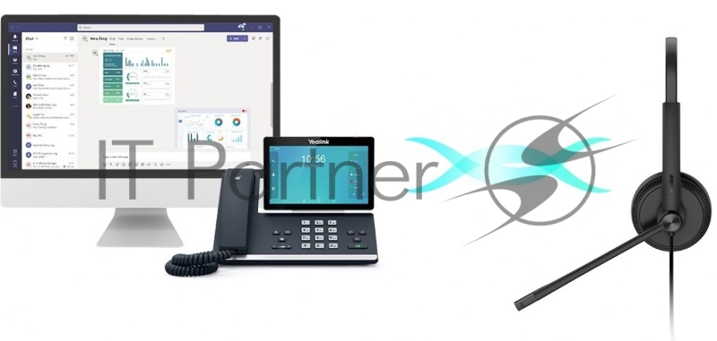 Гарнитура проводная Yealink UH34 Dual Teams