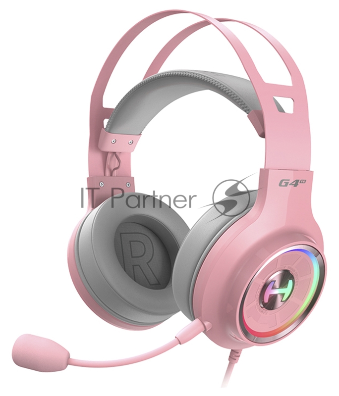 Наушники с микрофоном Edifier G4 TE розовый