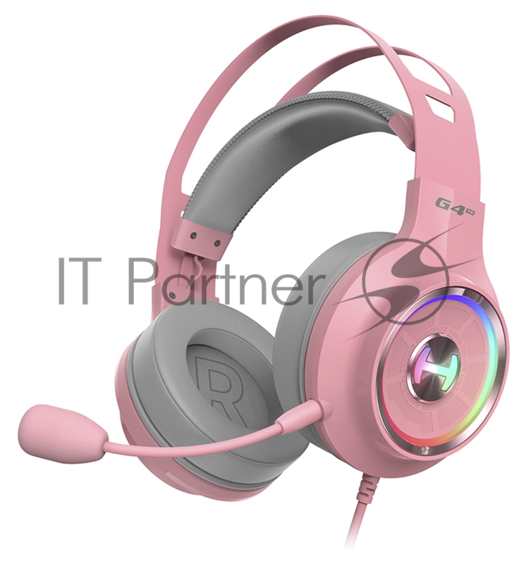 Наушники с микрофоном Edifier G4 TE розовый