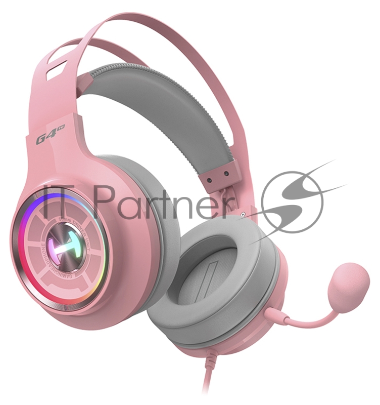 Наушники с микрофоном Edifier G4 TE розовый