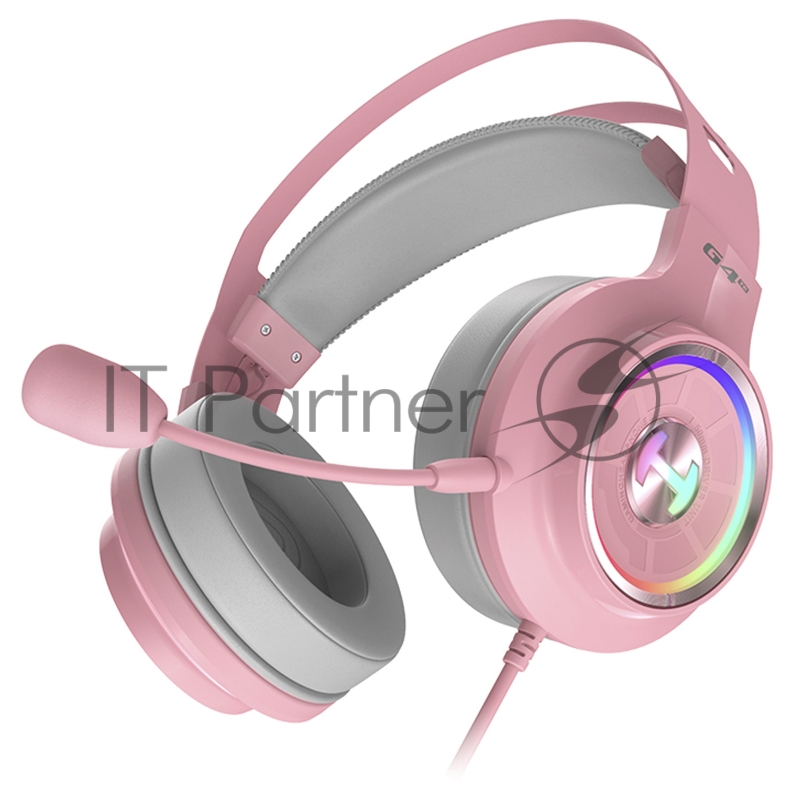 Наушники с микрофоном Edifier G4 TE розовый