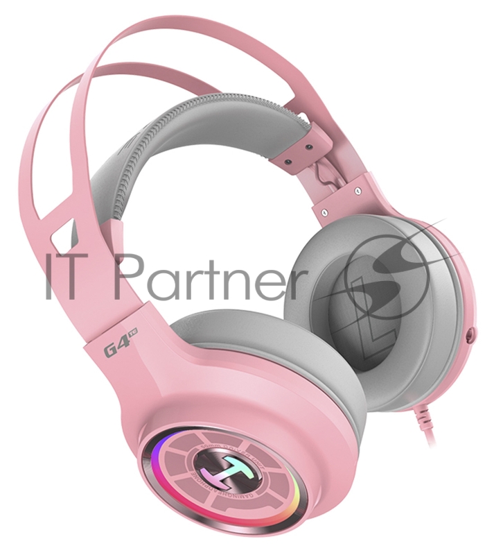 Наушники с микрофоном Edifier G4 TE розовый