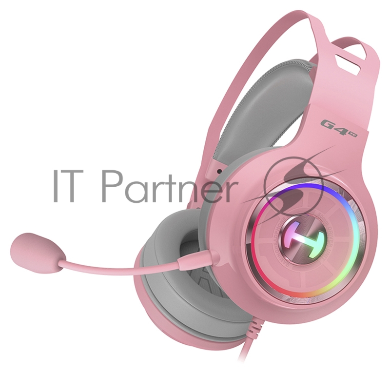 Наушники с микрофоном Edifier G4 TE розовый
