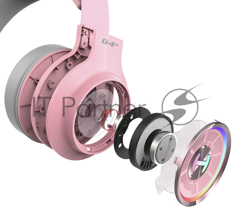 Наушники с микрофоном Edifier G4 TE розовый