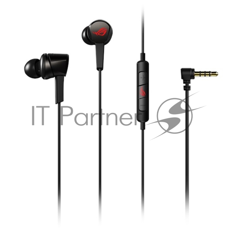 Игровые наушники чёрные ASUS ROG Cetra II Core (вкладыши, 3.5 мм jack, ПУ, чехол, 90YH02V0-B2UA00)