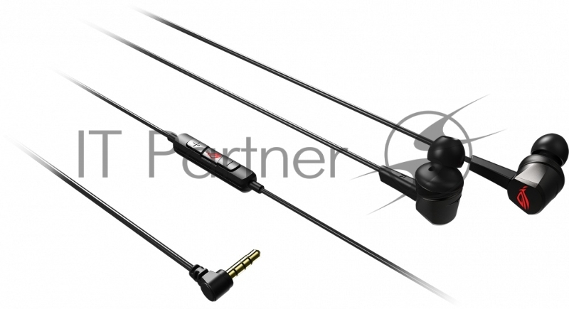 Игровые наушники чёрные ASUS ROG Cetra II Core (вкладыши, 3.5 мм jack, ПУ, чехол, 90YH02V0-B2UA00)