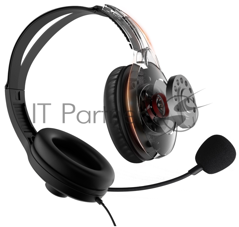 Наушники с микрофоном Edifier K810 черный 2.8м накладные USB оголовье (USB K810)