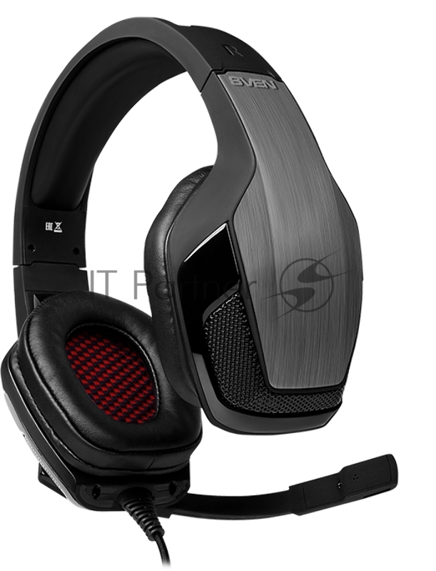 Игровые стереонаушники SVEN AP-U995MV с микрофоном черный-красный (USB, LED, 7.1, 50 мм)