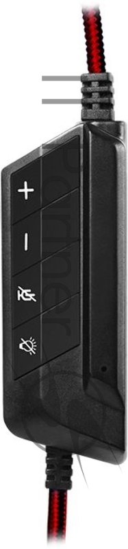 Игровые стереонаушники SVEN AP-U995MV с микрофоном черный-красный (USB, LED, 7.1, 50 мм)