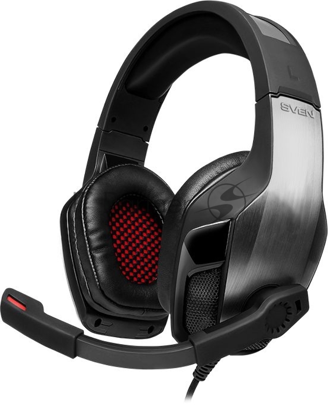 Игровые стереонаушники SVEN AP-U995MV с микрофоном черный-красный (USB, LED, 7.1, 50 мм)