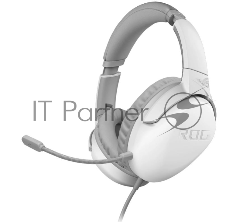 Игровые наушники белые ASUS Strix Go Core ML (jack 3.5 мм, 40 мм ASUS Essence, 32 Ом, 20 ~ 40000 Гц, микрофон, 90YH0381-B1UA00)