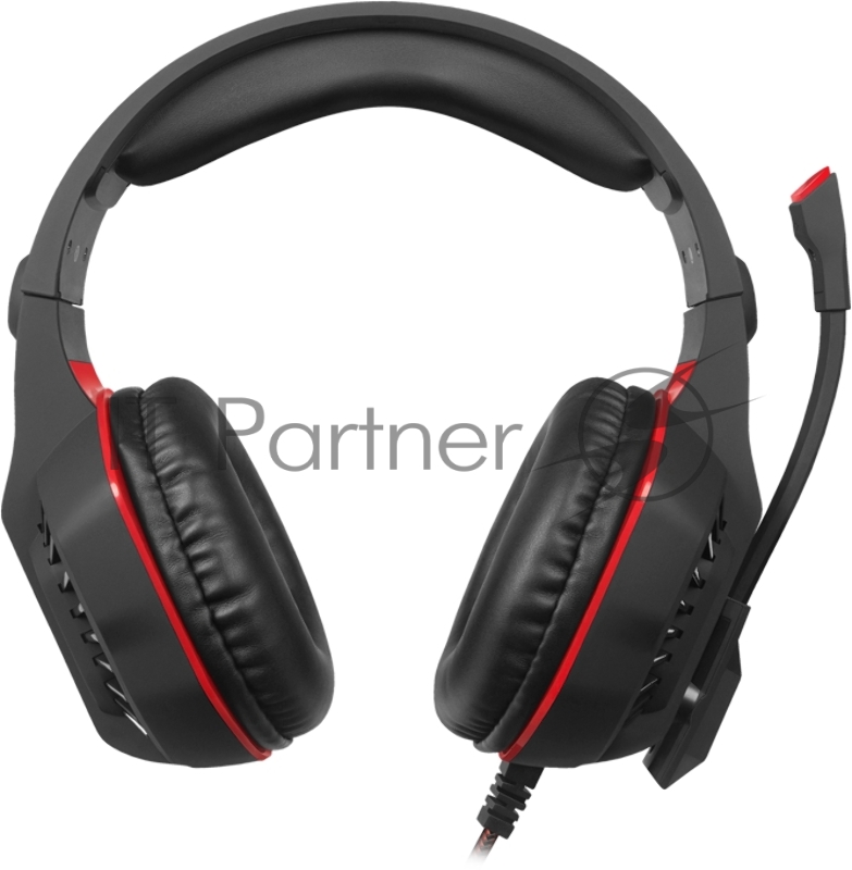 Игровые стереонаушники SVEN AP-U990MV с микрофоном черный-красный (внешняя звуковая карта USB 7.1)