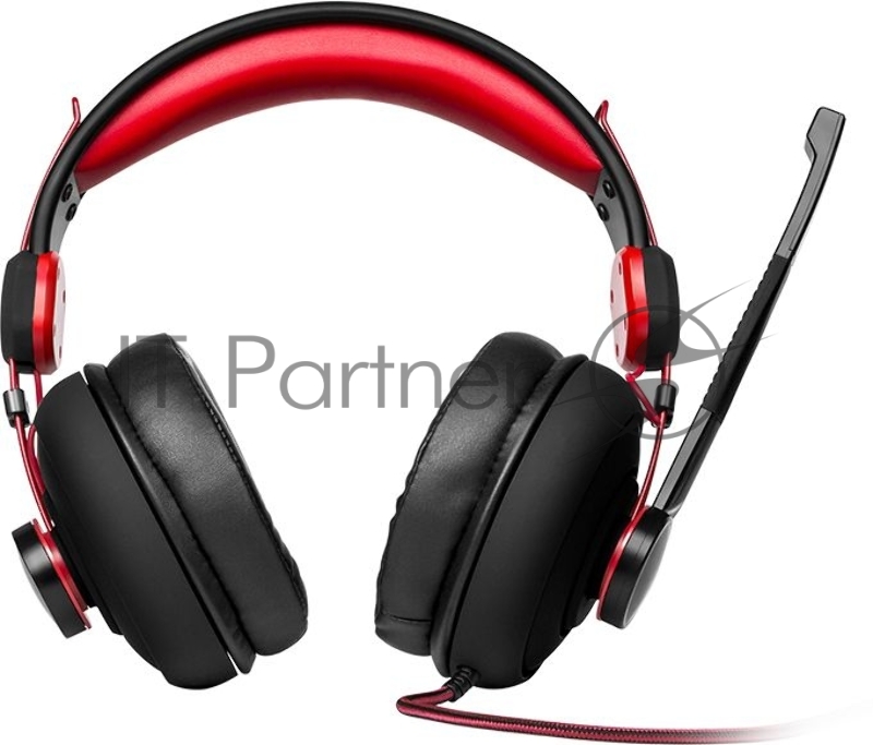 Наушники с микрофоном Sven AP-G888MV черный/красный 1.2м мониторные оголовье (SV-013585)