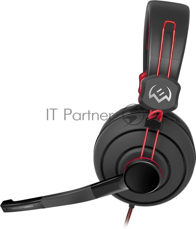 Наушники с микрофоном Sven AP-G888MV черный/красный 1.2м мониторные оголовье (SV-013585)