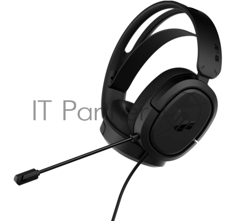 Игровые наушники чёрные ASUS TUF Gaming H1 (7.1 виртуально, 40мм, неодимовые магниты, 60 Ом, 20~20000 Гц, микрофон, 3.5 мм jack, PCs, PlayStation® 5, Nintendo Switch™ and XBOX™, 90YH03A1-B1UA00)
