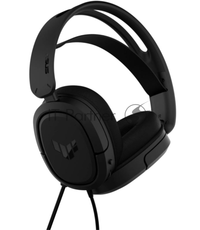 Игровые наушники чёрные ASUS TUF Gaming H1 (7.1 виртуально, 40мм, неодимовые магниты, 60 Ом, 20~20000 Гц, микрофон, 3.5 мм jack, PCs, PlayStation® 5, Nintendo Switch™ and XBOX™, 90YH03A1-B1UA00)