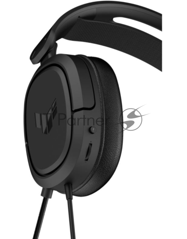 Игровые наушники чёрные ASUS TUF Gaming H1 (7.1 виртуально, 40мм, неодимовые магниты, 60 Ом, 20~20000 Гц, микрофон, 3.5 мм jack, PCs, PlayStation® 5, Nintendo Switch™ and XBOX™, 90YH03A1-B1UA00)