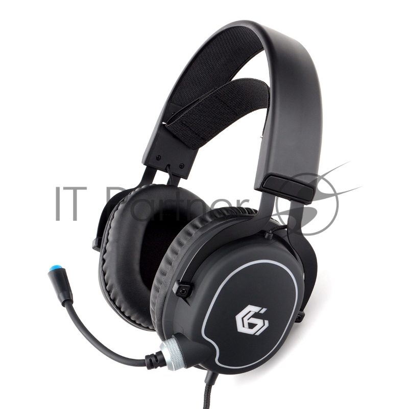 Гарнитура игровая Gembird MHS-GX20, мембр. 50 мм, подсветка, рег. гром., рег.оголовье, каб. 2,1 м