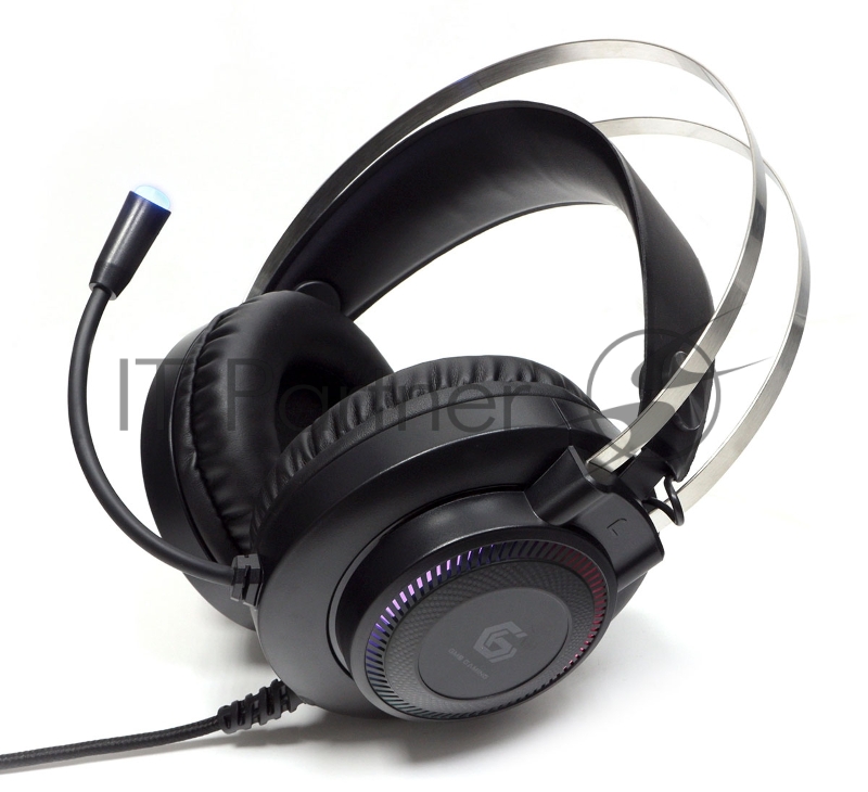 Гарнитура игровая Gembird MHS-GX2, мембр. 50 мм, подсветка, рег. гром., рег.оголовье, каб. 2,1 м