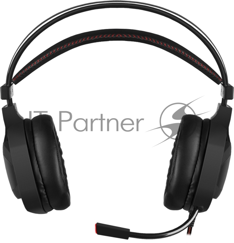 Игровые наушники с микрофоном AP-U996MV, черный (USB, LED, 7.1, вибро)