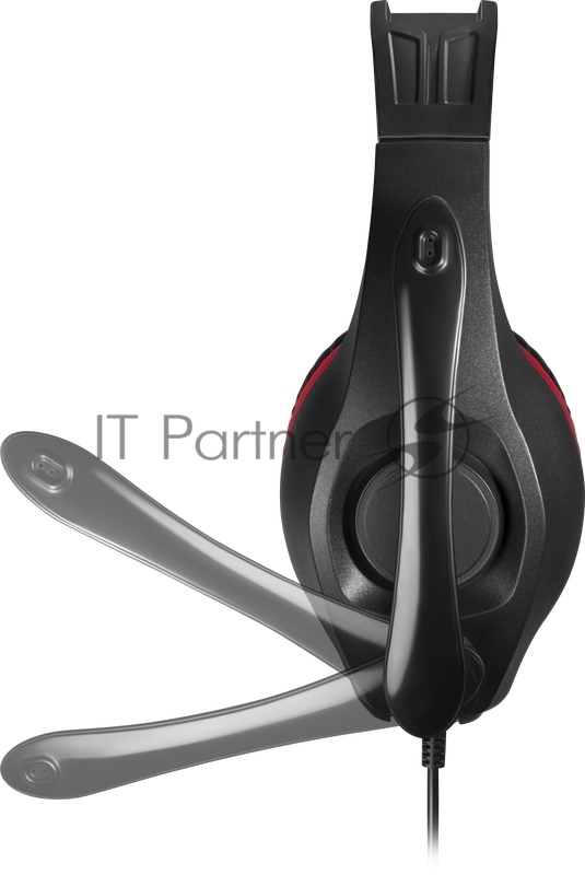 Компьютерная гарнитура Tune 130 черный+красный, кабель 2.1 м DEFENDER