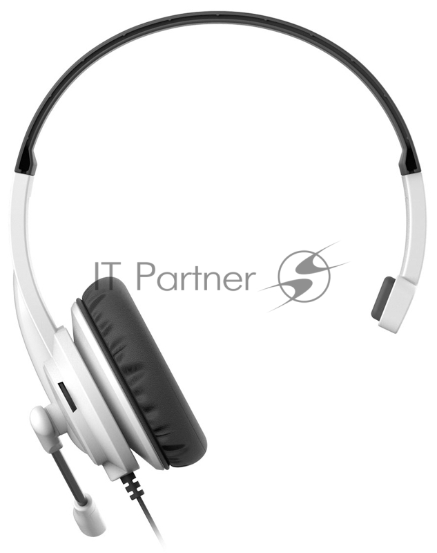 Наушники с микрофоном A4Tech HU-11 черный/белый 2м накладные USB оголовье