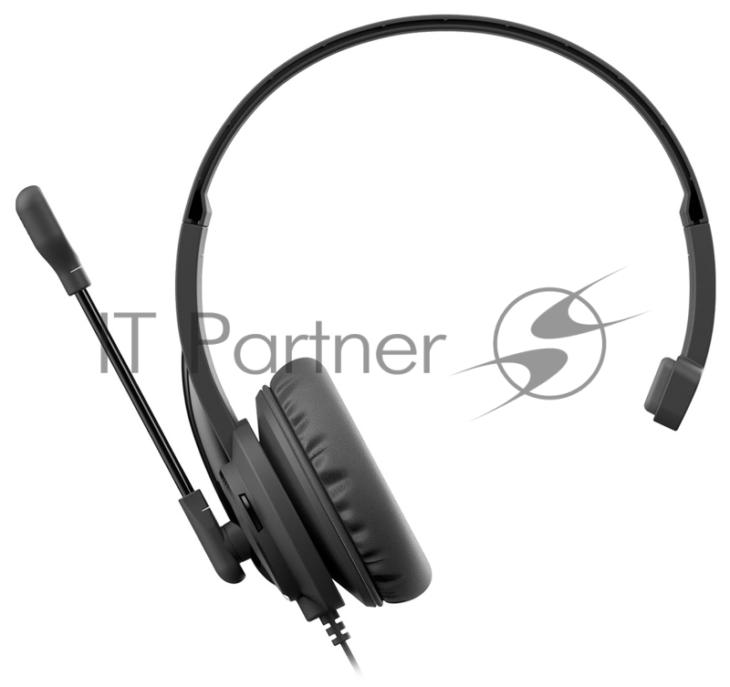 Наушники с микрофоном A4Tech HU-11 черный 2м накладные USB оголовье