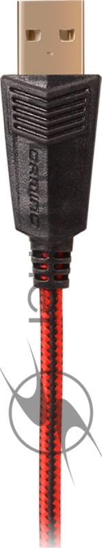 Игровые наушники с микрофоном SVEN AP-U988MV, черный-красный (USB, LED, 7.1)